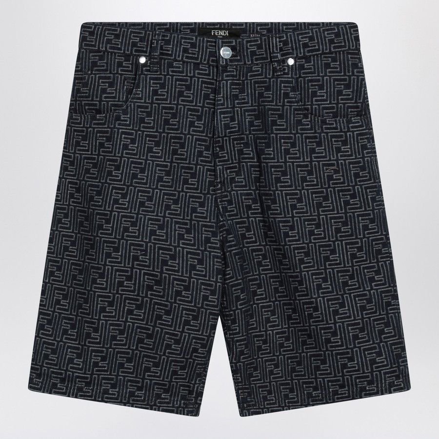 Fendi o1d2blof0226 Denim Shorts in Blue Size US 31 - 1 Thumbnail