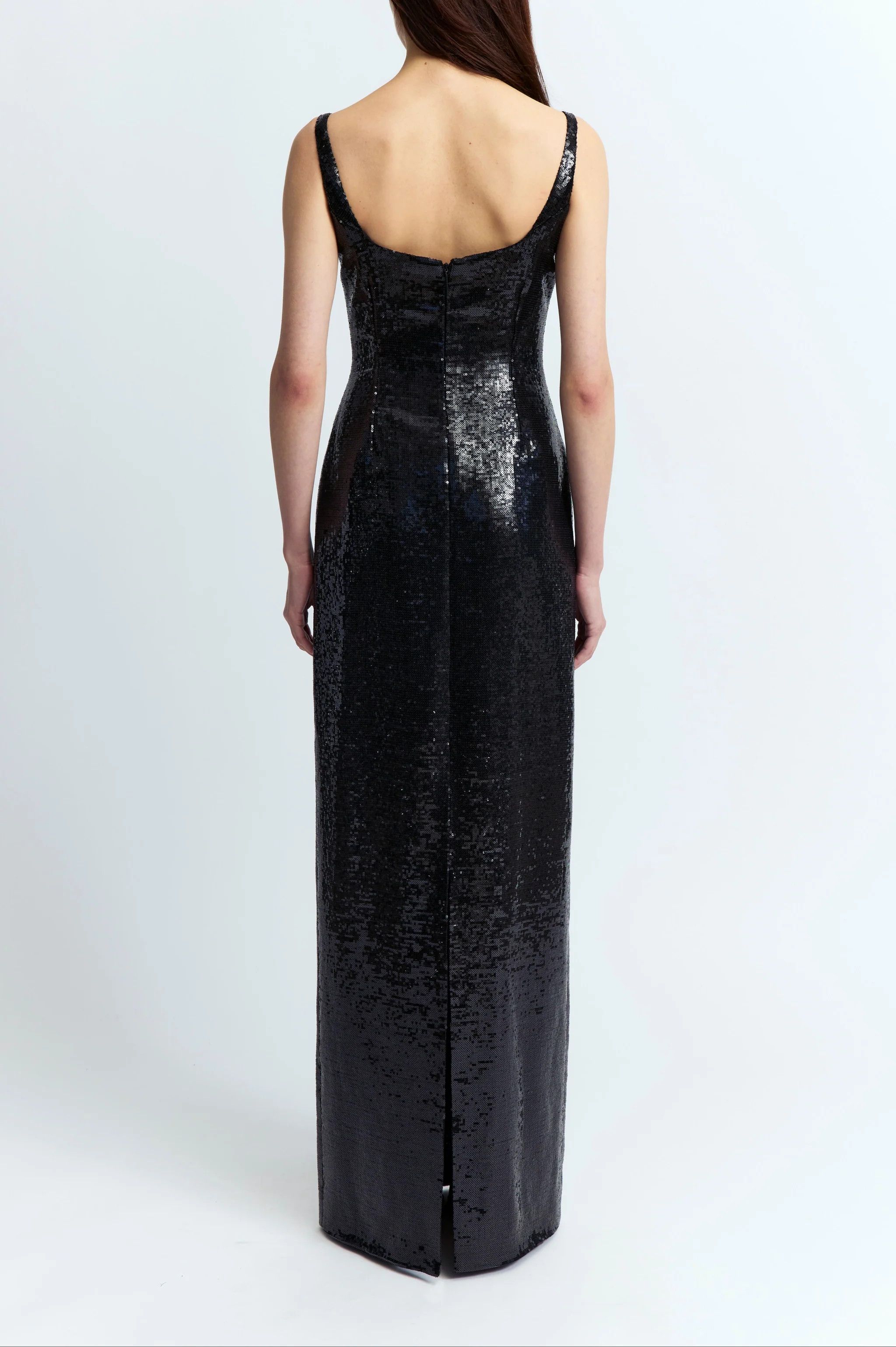 16Arlington o1mle1125 Electra Gown Sequin in Black Size L / US 10 / IT 46 - 4 Thumbnail