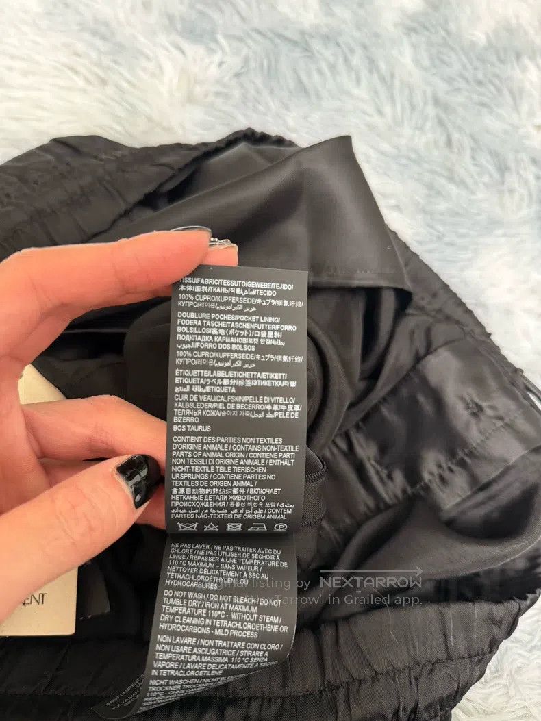Saint Laurent Paris Saint Laurent Paris Drawstring Satin Trousers Size US 34 / EU 50 - 6 Thumbnail