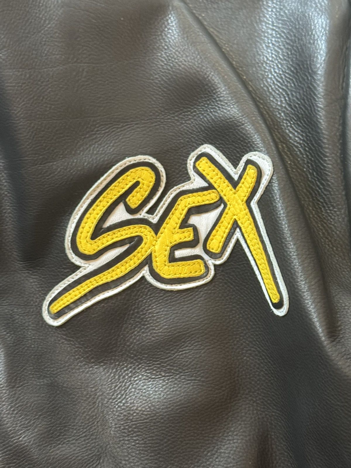 Chrome Hearts Chrome Hearts Sex Records Leather Racing Jacket Size US XL / EU 56 / 4 - 12 Thumbnail