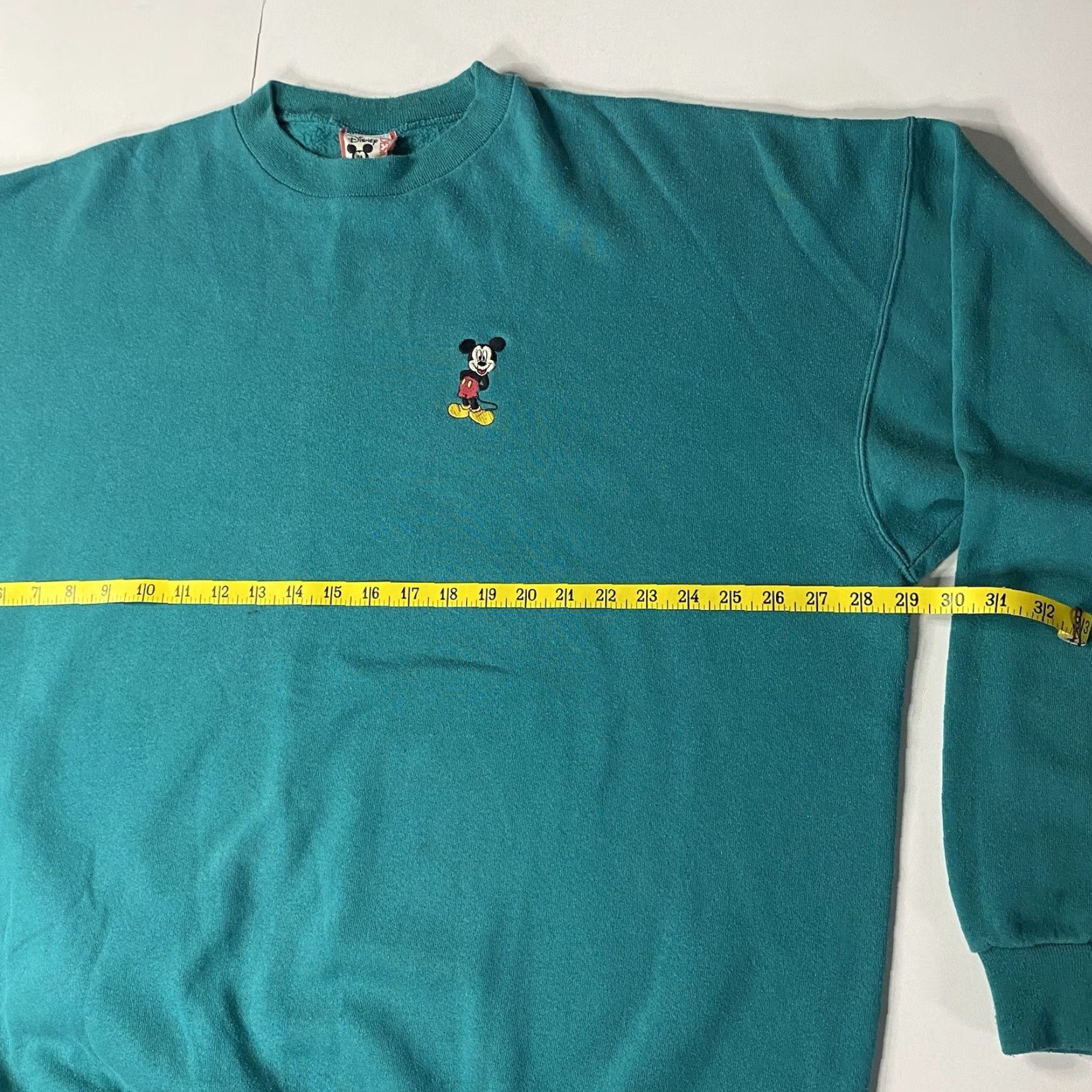 Disney VINTAGE Disney Designs Sweatshirt 2XL Unisex Adults Embroidered Mickey Green USA Made 90s RARE Size US XXL / EU 58 / 5 - 4 Thumbnail