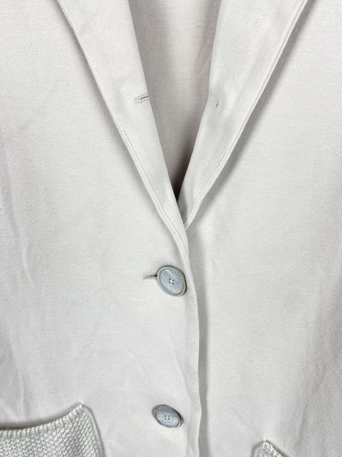 Gran Sasso Gran Sasso Cotton Blazer Wool-Cashmere Sleeves size 42 Size M / US 6-8 / IT 42-44 - 4 Thumbnail