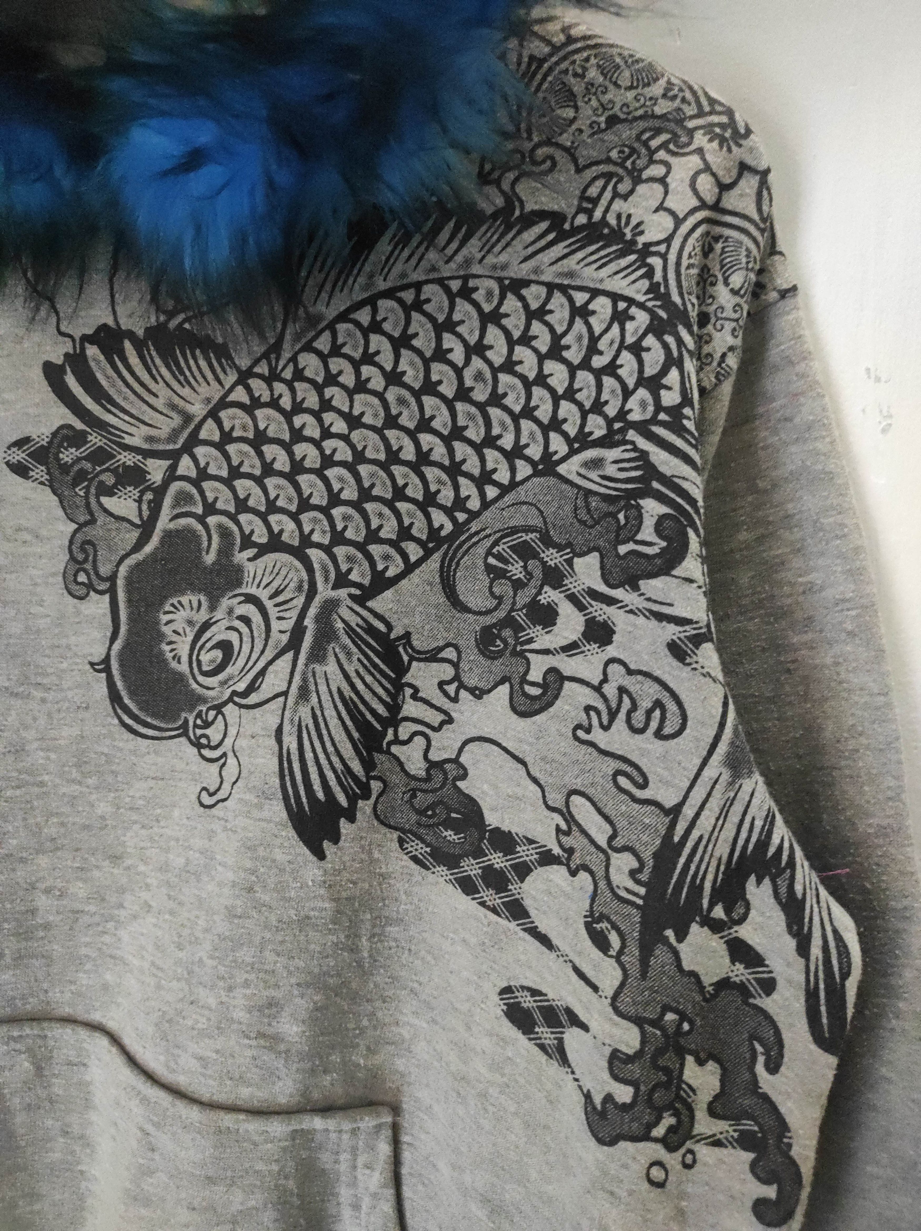 If Six Was Nine Sukajan Japan Oblo Koi Fur Hoodie i6w9 LGB style Size US M / EU 48-50 / 2 - 5 Thumbnail