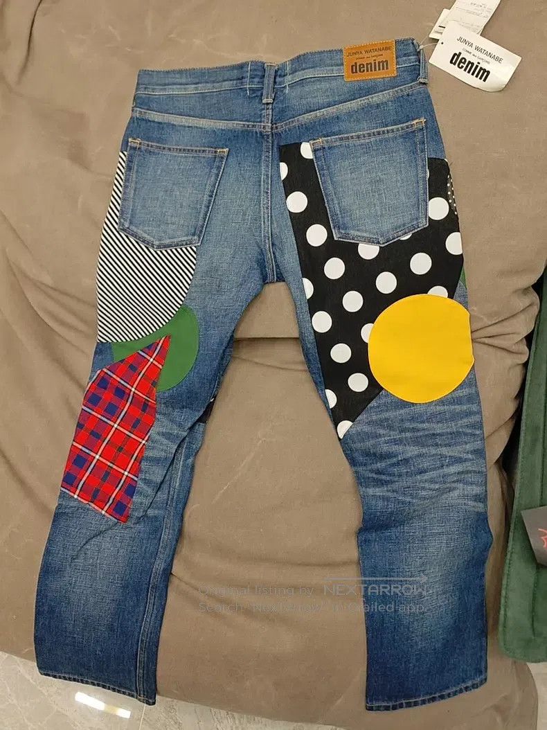 Junya Watanabe JUNYA WATANABE size S Patchwork Denim Jeans Size 23" - 4 Thumbnail