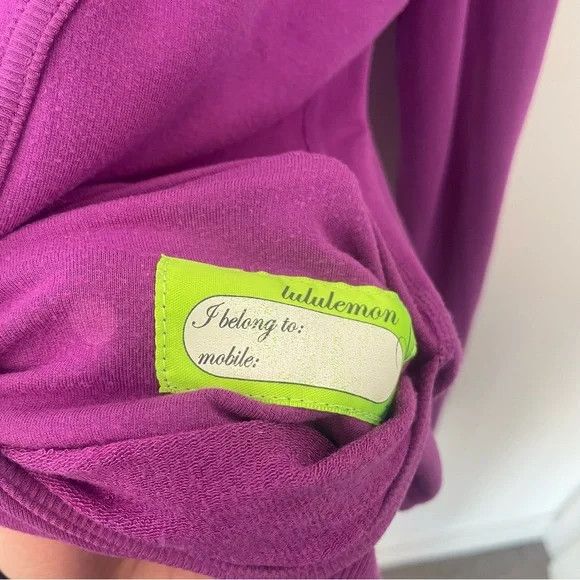 Lululemon Lululemon Vintage Scuba Full Zip up Hoodie Stretch Purple Size S / US 4 / IT 40 - 4 Thumbnail