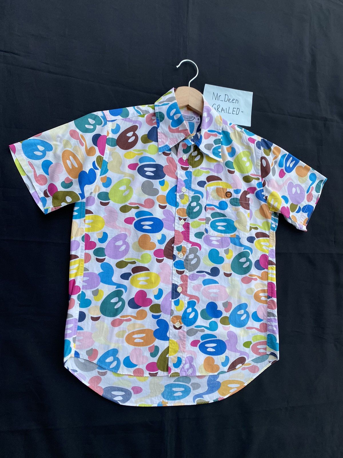 Bape Baby Milo Multicamo Button Up Shirt Size US XS / EU 42 / 0 - 2 Thumbnail