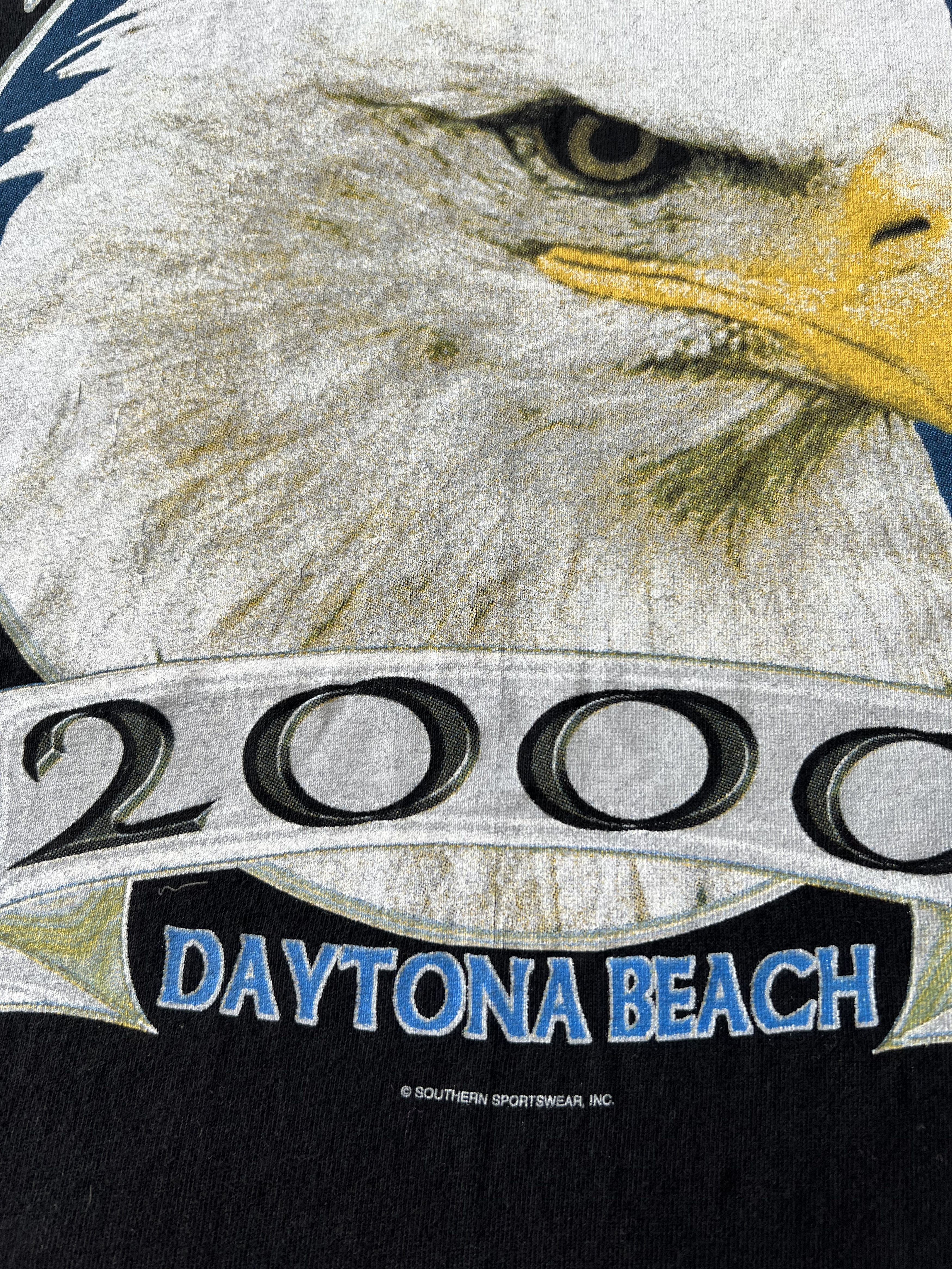 Harley Davidson Vintage 2000 Bike Week Daytona Beach USA Eagle Pocket Tshirt Size US XL / EU 56 / 4 - 15 Thumbnail