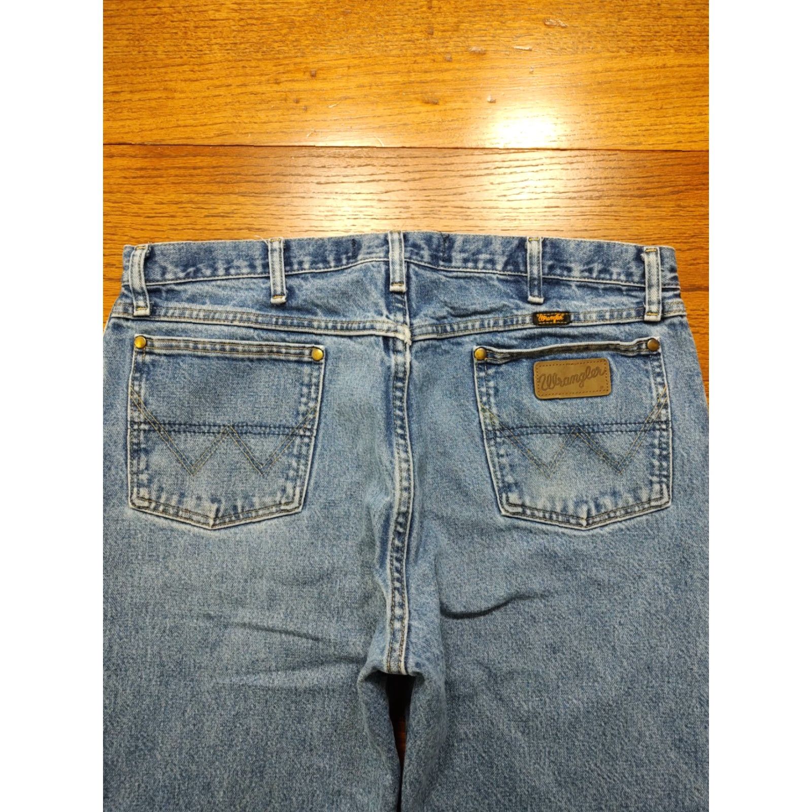 Wrangler VINTAGE Wrangler George Strait Jeans Blue Denim Cowboy 36x30 90s Mens Size US 36 / EU 52 - 3 Thumbnail