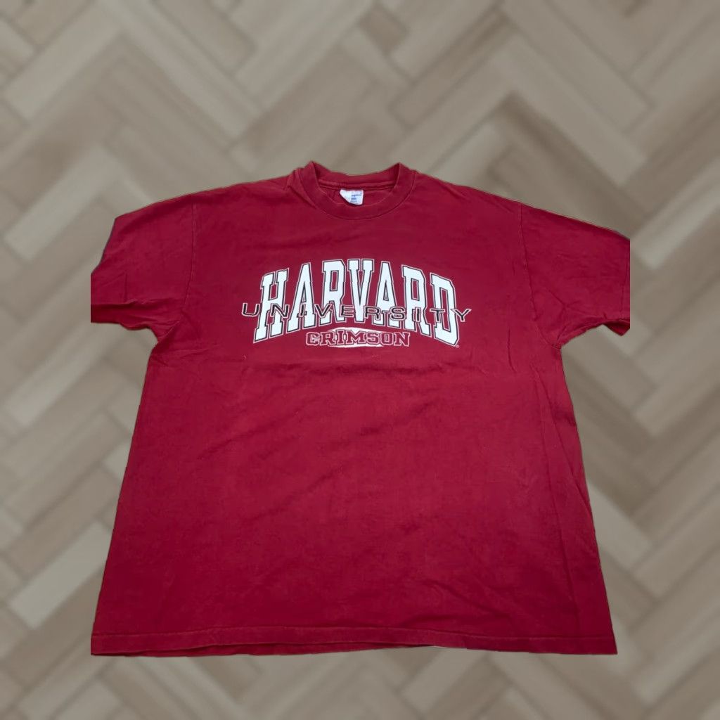 Champion VINTAGE Harvard University Crimson T Shirt Mens XL Red USA Single Stitch 10156 Size US XL / EU 56 / 4 - 1 Thumbnail