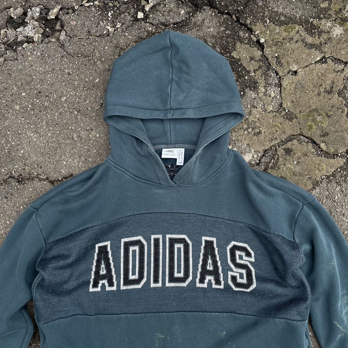 Adidas × Vintage Vintage Adidas Hoodie Knit Logo 90s Y2K Streetstyle UAS Size US S / EU 44-46 / 1 - 6 Thumbnail