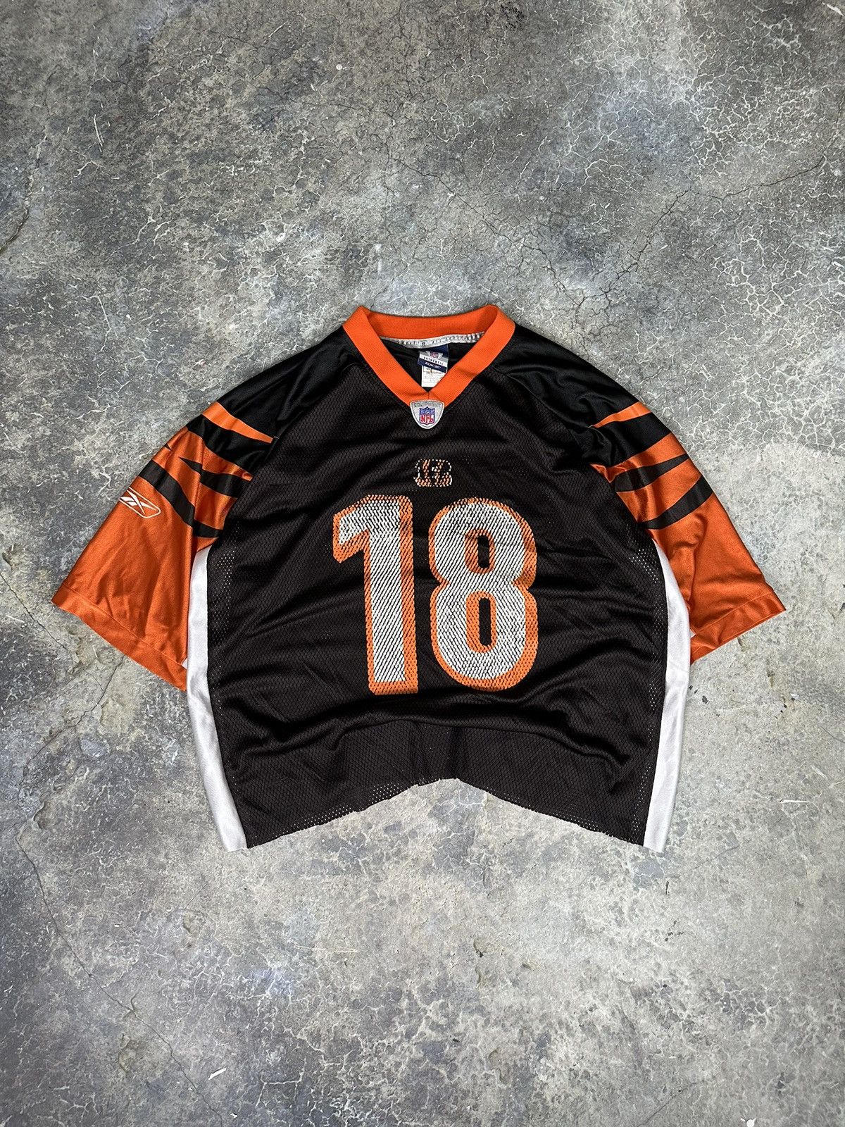 NFL × Vintage Vintage Distressed Bengals Mesh Jersey Size US XL / EU 56 / 4 - 1 Thumbnail
