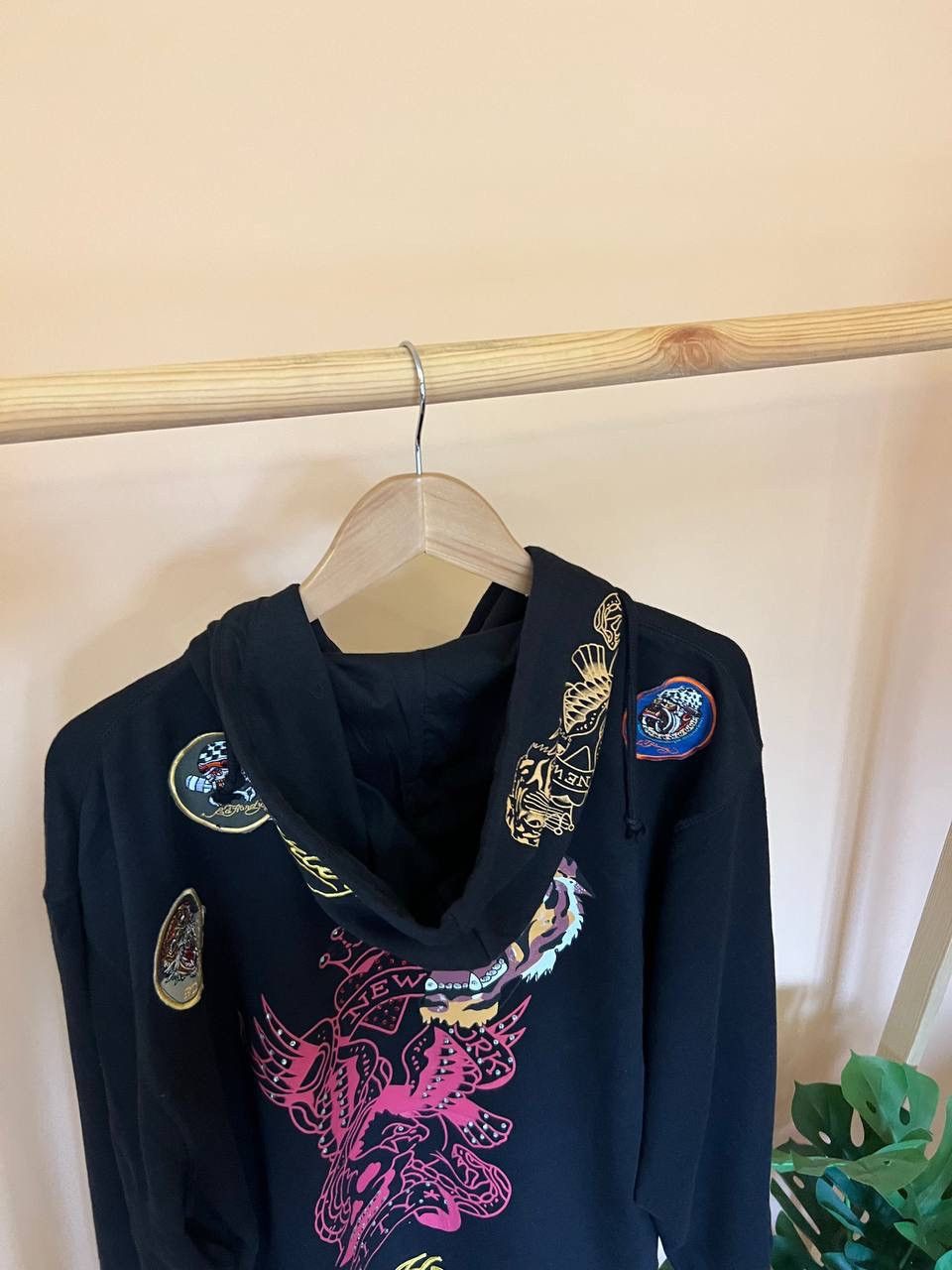 Christian Audigier × Ed Hardy NWT Vintage Ed Hardy Los Angeles Zip Hoodie Logo Rare XXL Size US XXL / EU 58 / 5 - 5 Thumbnail