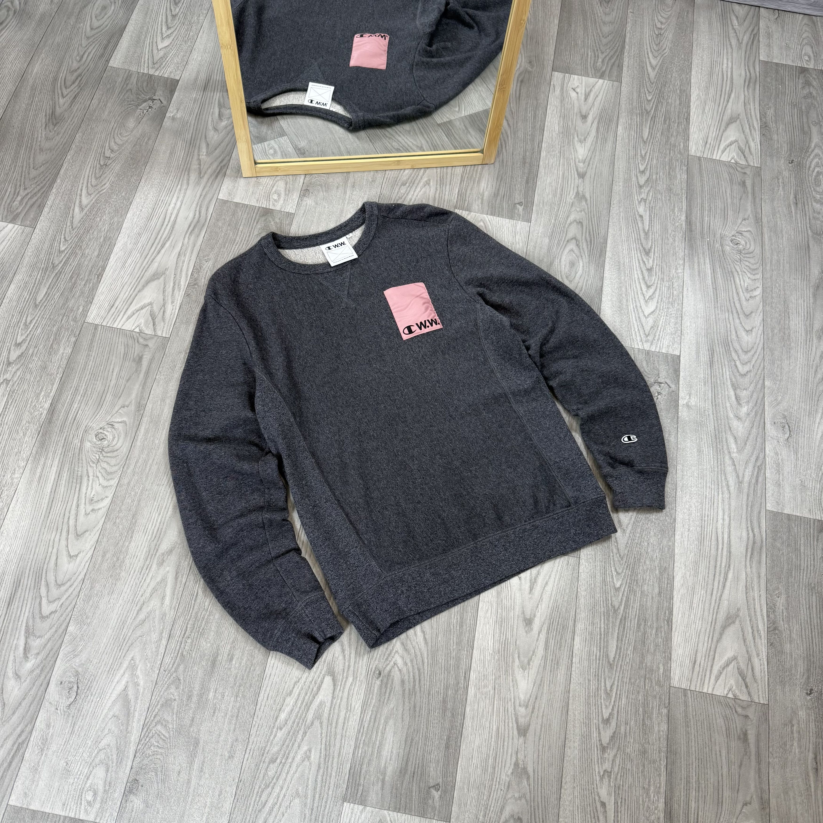 Champion Champion x Wood Wood Grey Crewneck Sweater Size US S / EU 44-46 / 1 - 2 Thumbnail