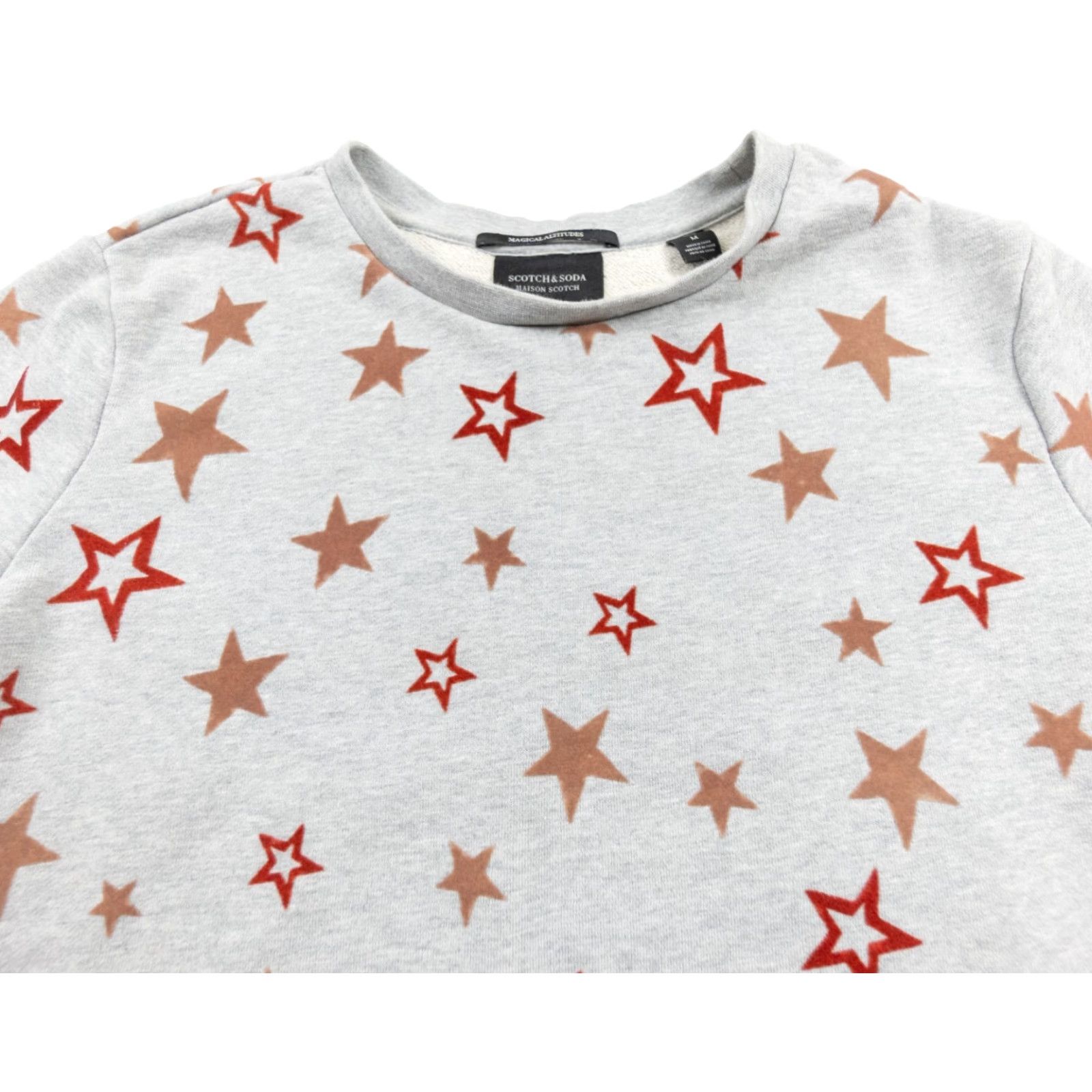 Scotch & Soda SCOTCH & SODA Sweatshirt Women Medium Gray Magically Altitudes Crew Neck Pullover All Seasons Outdoor Star Logo Vintage No (if not vintage) Size M / US 6-8 / IT 42-44 - 2 Thumbnail