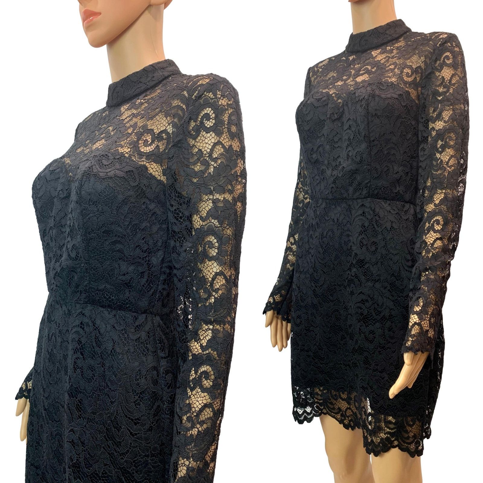 Other Missguided Black Lace Dress Pencil Skirt 8 Size M / US 6-8 / IT 42-44 - 5 Thumbnail