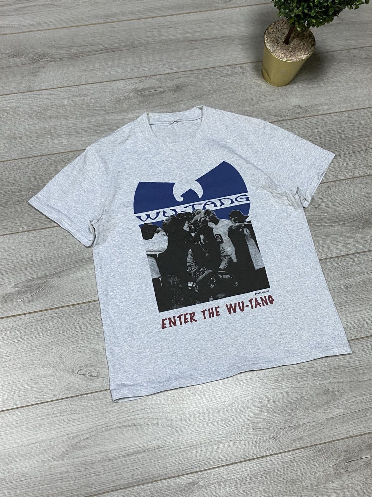 Band Tees Vintage Bootleg Wu tang clan enter the wu tang cream Size US L / EU 52-54 / 3 - 3 Thumbnail