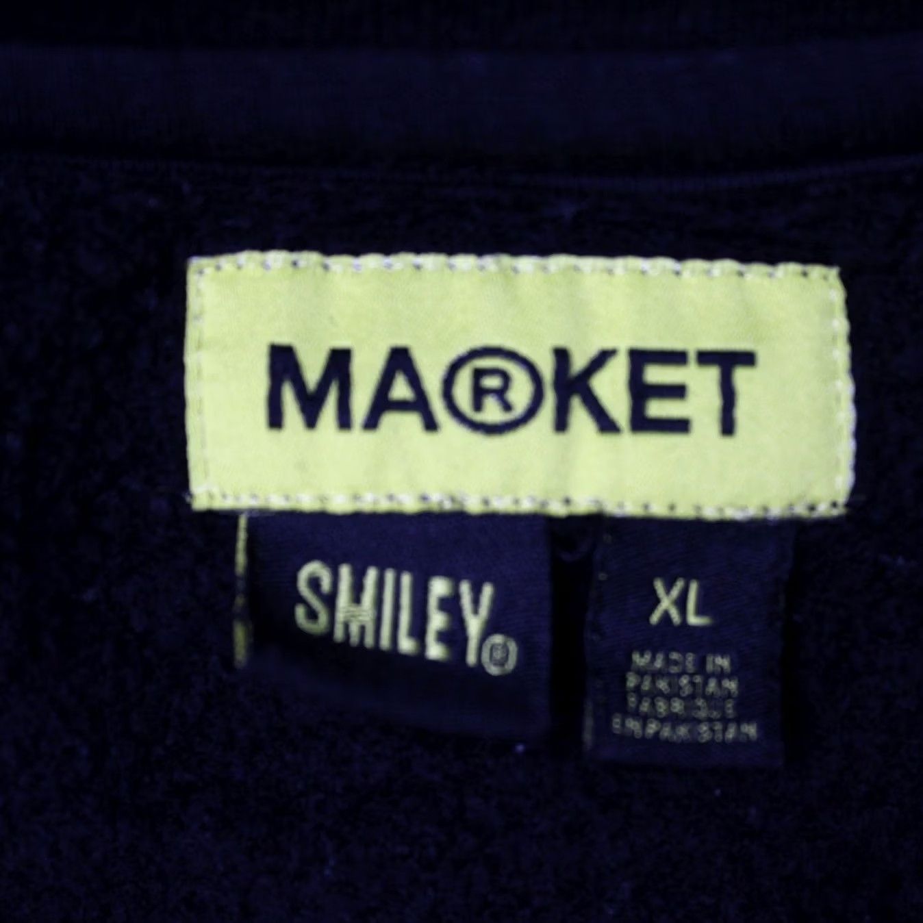 Market Market Sweatshirt Mens XL Black Crewneck Graphic Print Streetwear L/S Pullover Size US XL / EU 56 / 4 - 6 Thumbnail