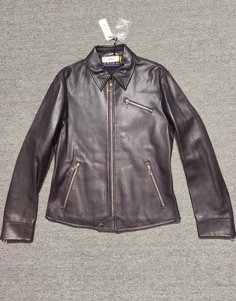 Versace Versace Leather jacket with a clap chain Size US M / EU 48-50 / 2 - 1 Thumbnail