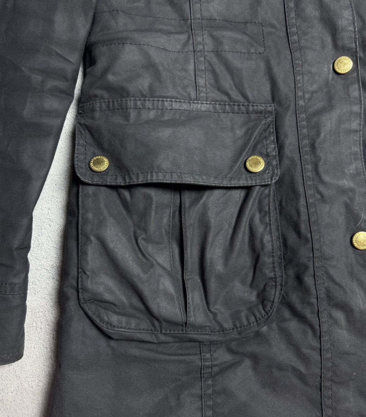 Barbour Barbour International Kirk Wax Cotton Hooded Jacket Size S / US 4 / IT 40 - 5 Thumbnail