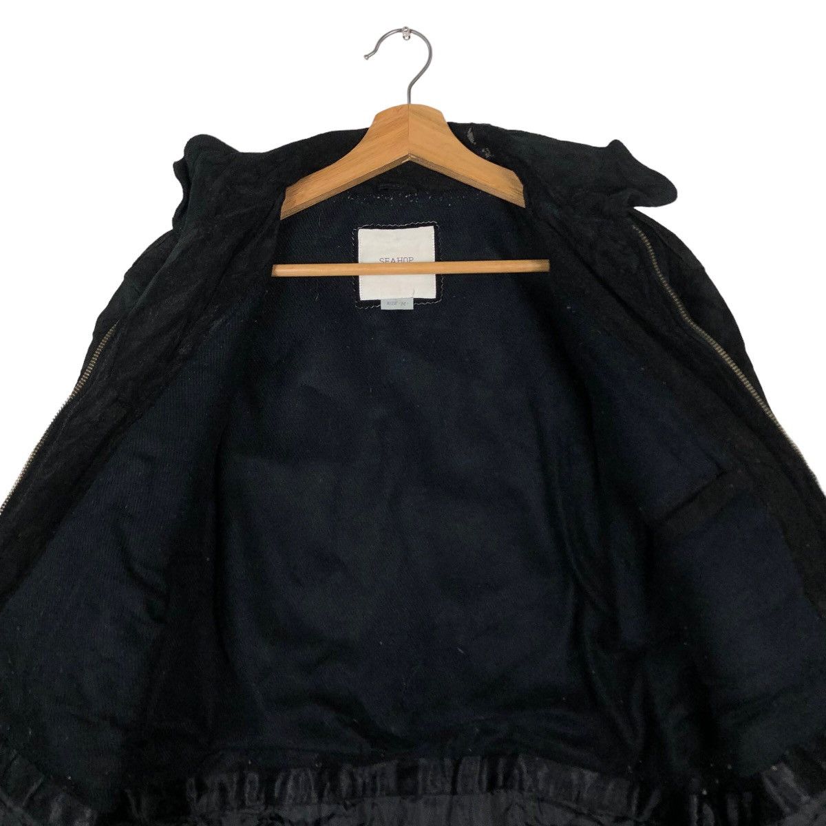 Japanese Brand 🔥Vtg Biker Leather Jacket Seahop Pour Homme Issey Miyake Size US M / EU 48-50 / 2 - 12 Thumbnail