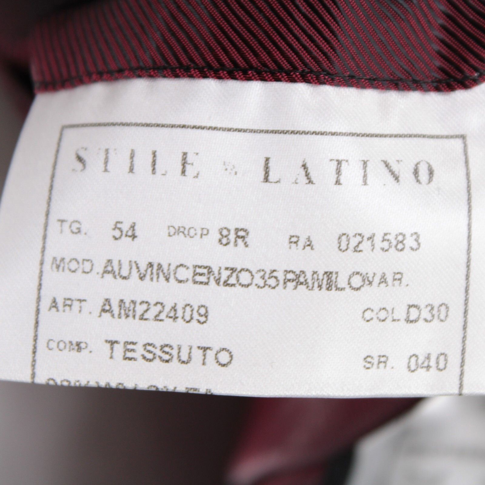 Other Stile Latino Suit Size US 44 Regular in Black Size 44R - 9 Thumbnail