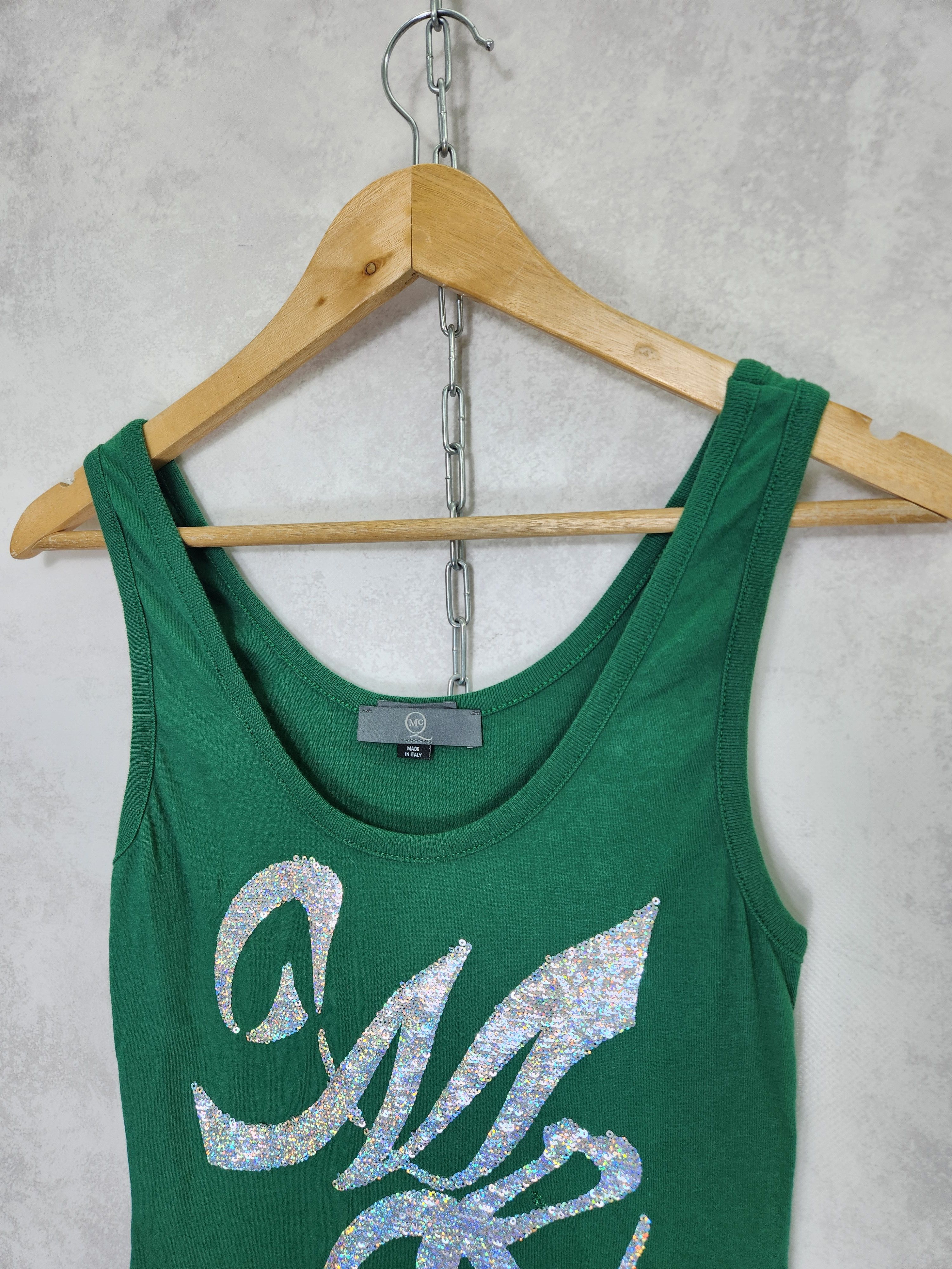 Alexander McQueen Alexander mcqueen green big logo tank top size XS Size XS / US 0-2 / IT 36-38 - 3 Thumbnail