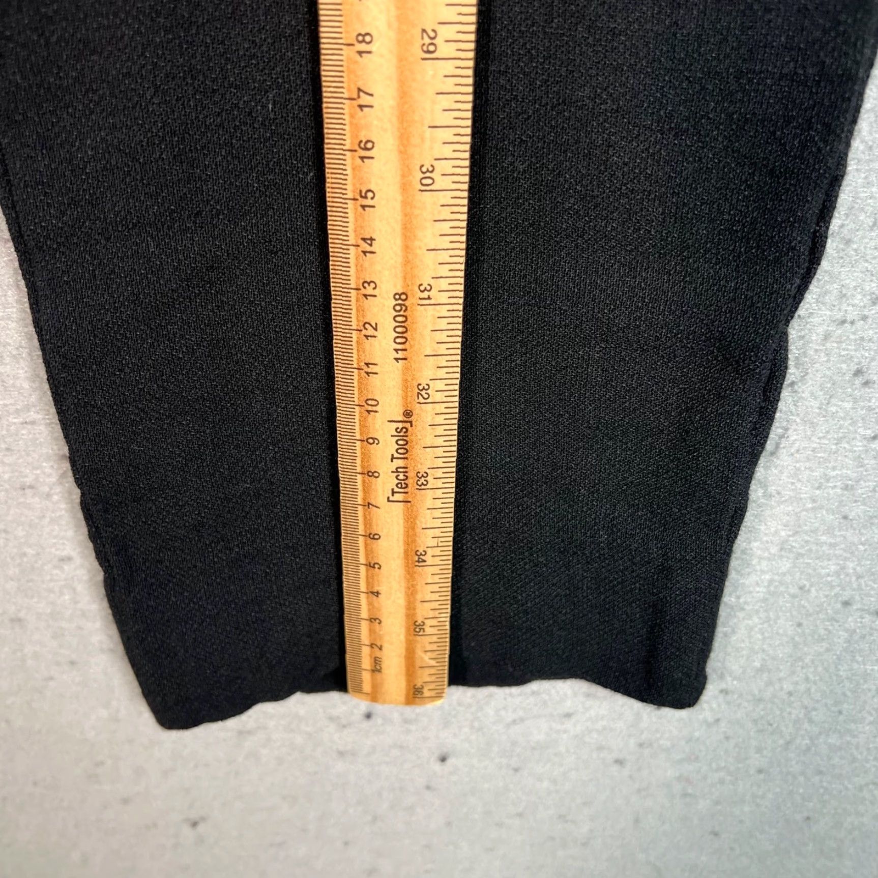 Helmut Lang Helmut Lang Womens Pants Dress Pants Black Straight-Leg Size 12 Regular Inseam 27 in Pockets Size 34" / US 12 / IT 48 - 5 Thumbnail
