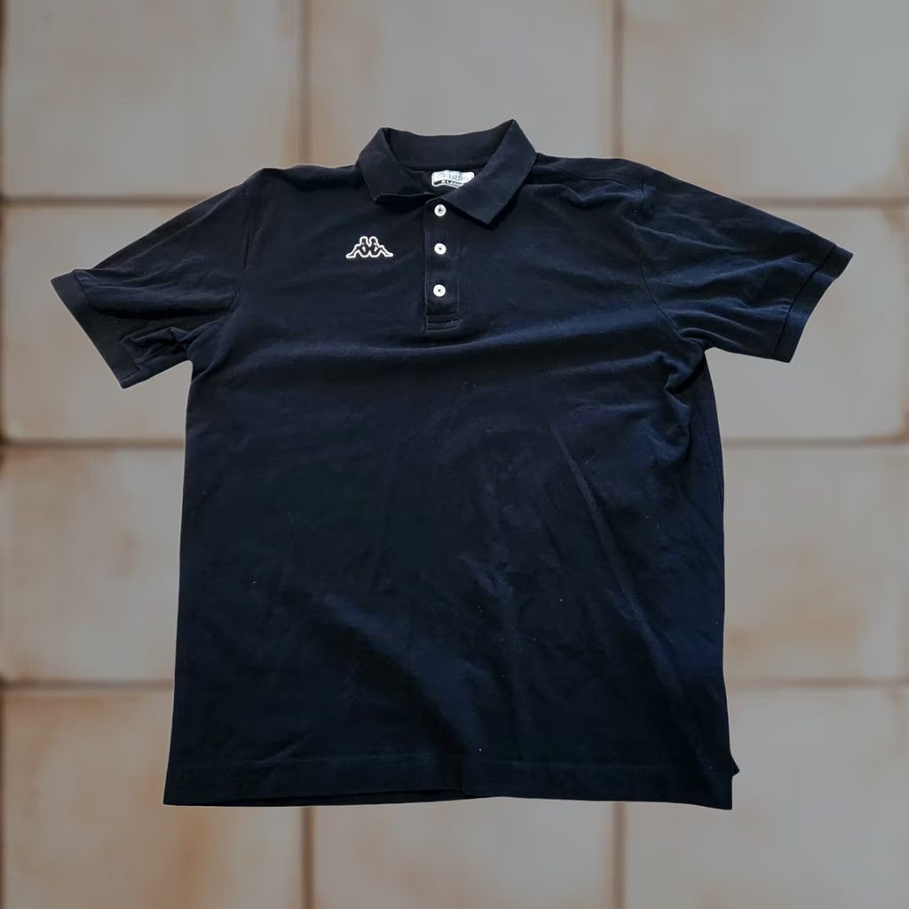 Kappa VINTAGE Kappa Polo Shirt Black Embroidered Logo Short Sleeve Mens XL Polo Size US XL / EU 56 / 4 - 1 Thumbnail