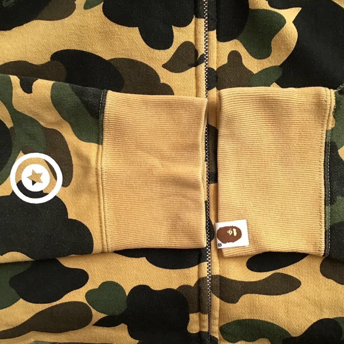 Bape BAPE 1st camo yellow shark full zip hoodie a bathing ape Size US L / EU 52-54 / 3 - 6 Thumbnail
