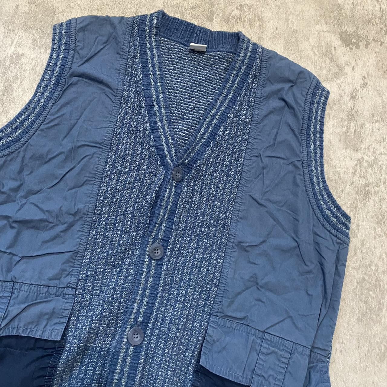 Other 90s cardigan Vintage y2k 2000s rap hip hop Winter Navy Blue Size US M / EU 48-50 / 2 - 5 Thumbnail