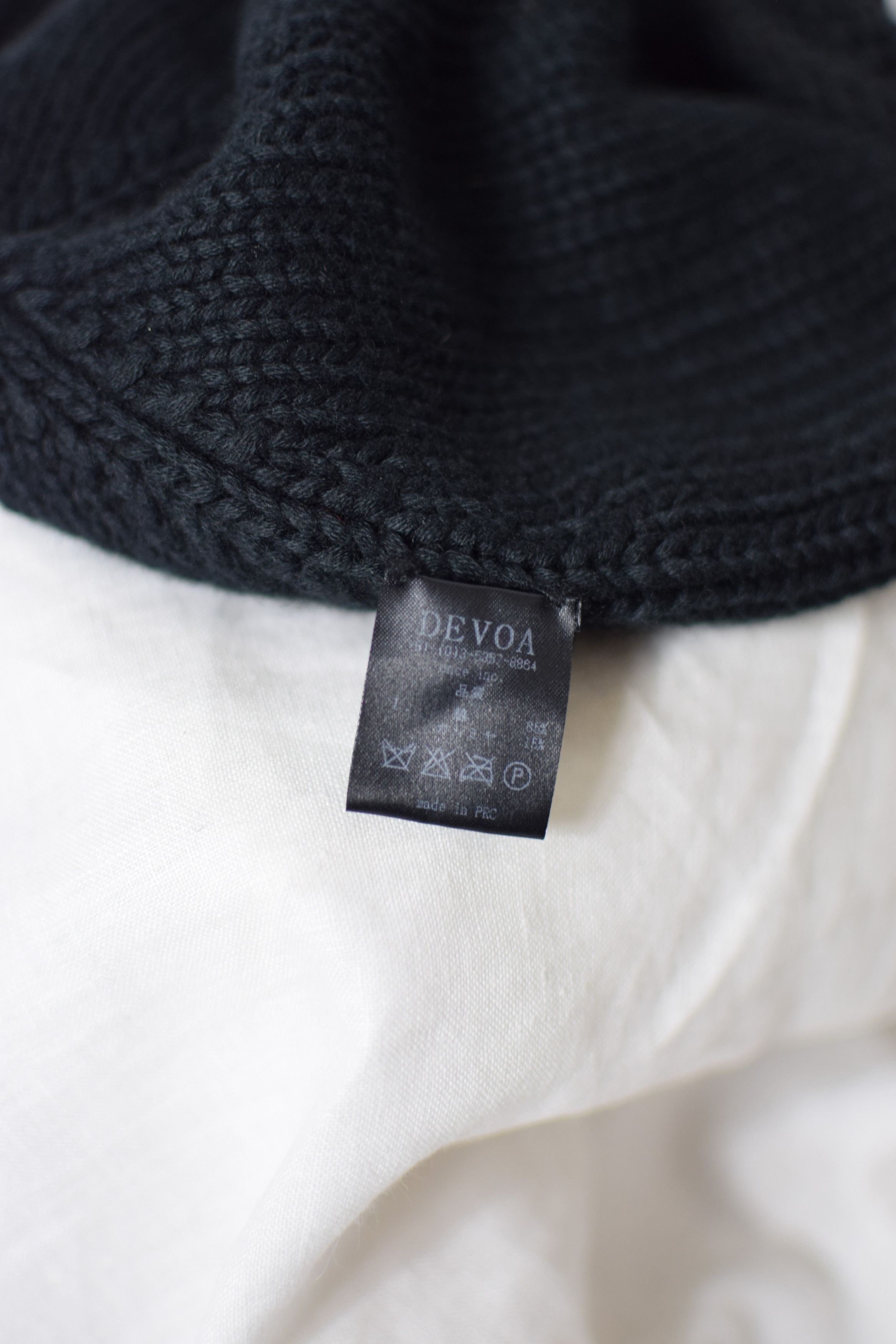Devoa Devoa AW21 Brown Knit Cap - TK-KC14 Size ONE SIZE - 5 Thumbnail