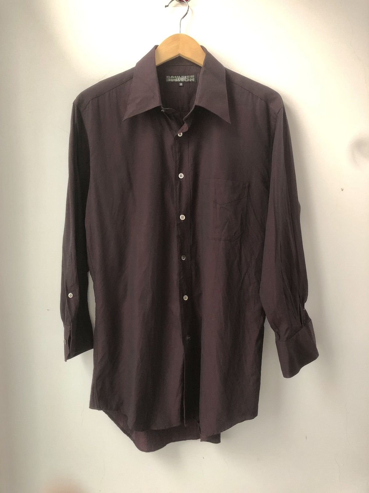 Gaultier Homme Objet Dark red shirt Size US M / EU 48-50 / 2 - 1 Thumbnail