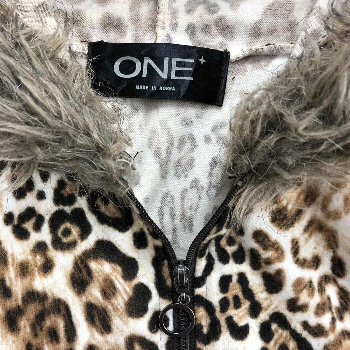 If Six Was Nine × Japanese Brand × Le Grande Bleu (L.G.B.) 2000s Hysteric Glamour Gothic LGB Leopard Fur ZipHoodie Long Size US M / EU 48-50 / 2 - 11 Thumbnail