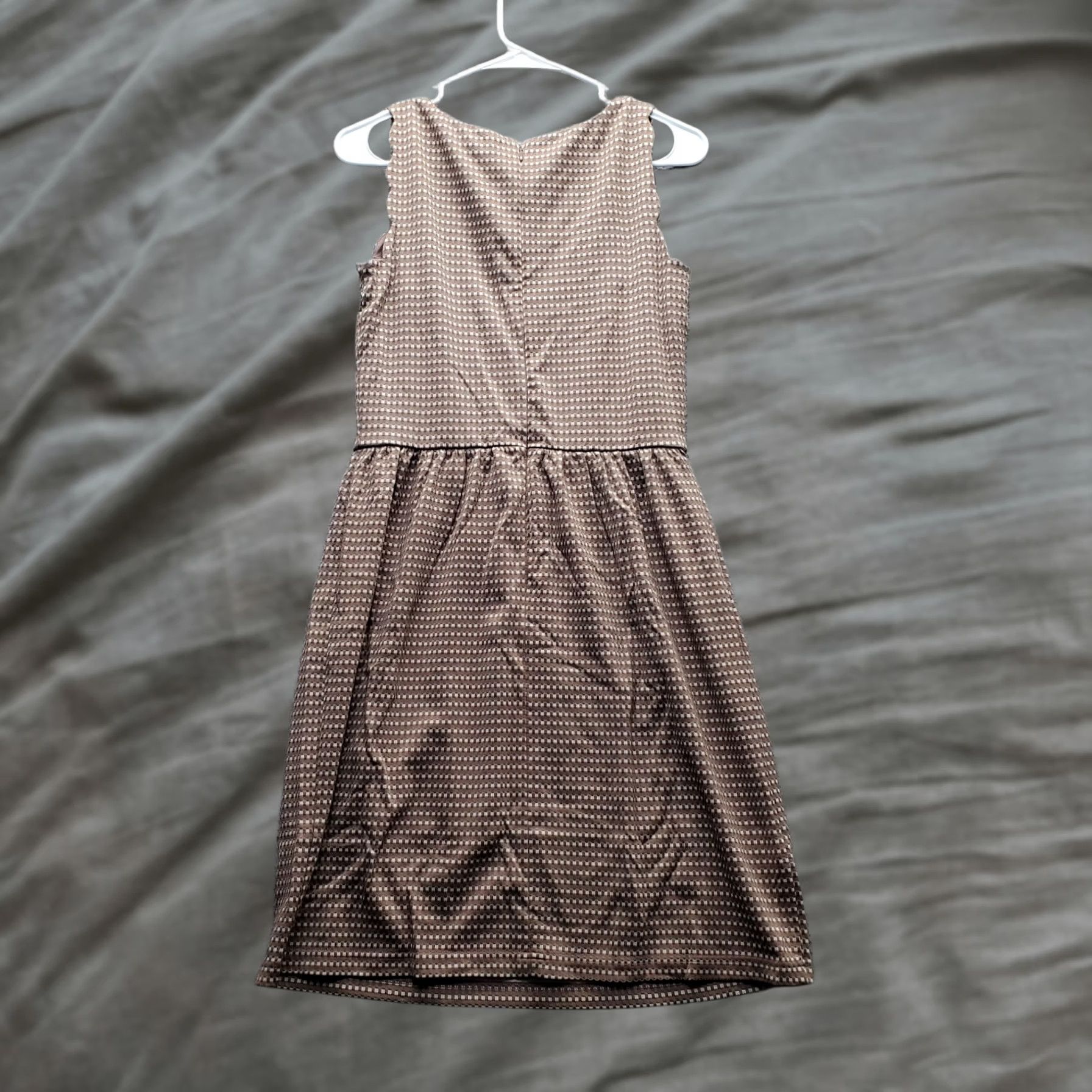 Loft LOFT Women Dress 2 Multicolor Striped Sleeveless Round Neck Back Zip Midi Casual Party/Cocktail Shirt/Holiday? Size XS / US 0-2 / IT 36-38 - 1 Thumbnail