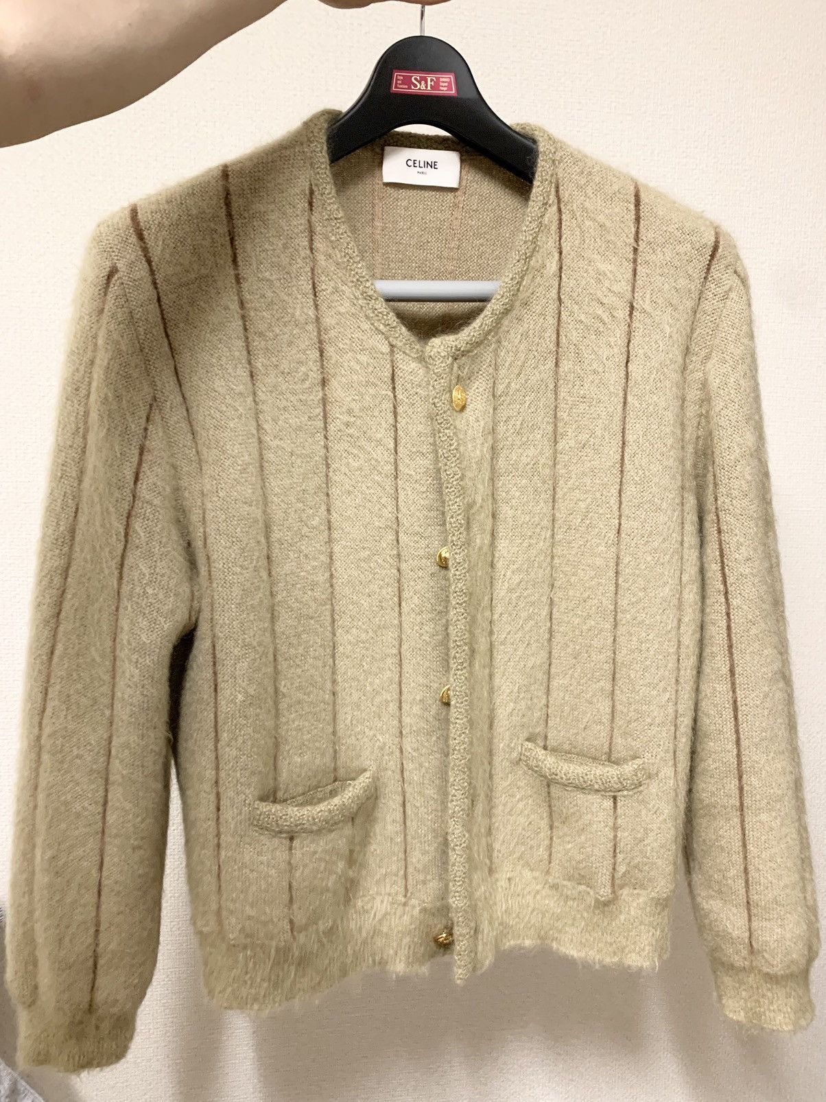 Celine CELINE 2024 mohair cardigan XL Size US XL / EU 56 / 4 - 8 Thumbnail