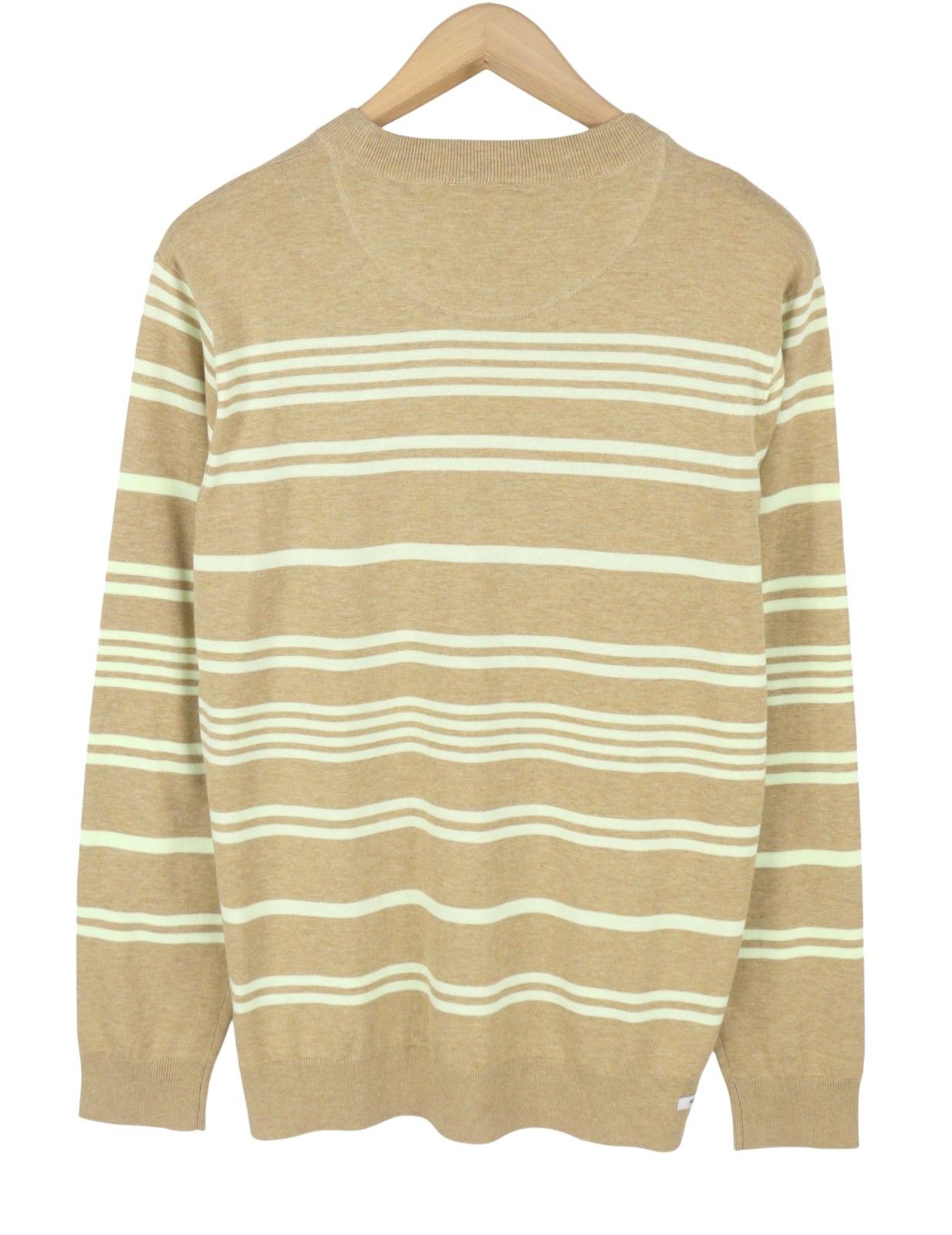 Scotch & Soda M Brown Striped Crew Neck Knitted Pull On Jumper 91036 Size US M / EU 48-50 / 2 - 4 Thumbnail