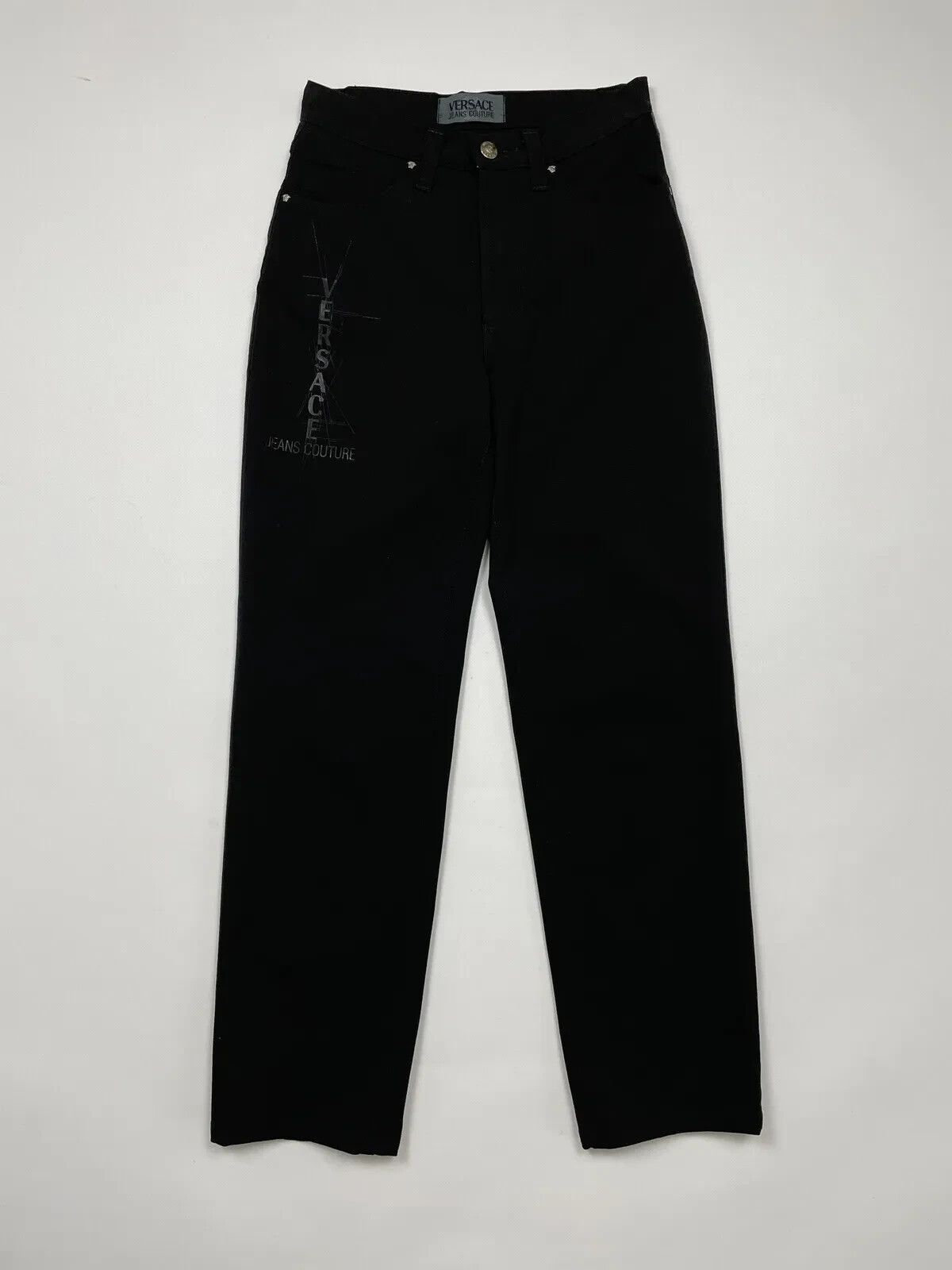 Versace Jeans Couture Vintage 1990s Versace Jeans Couture Womens Pants Logo Size 28" / US 6 / IT 42 - 4 Thumbnail