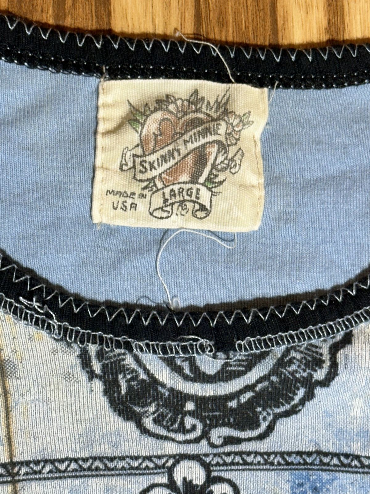 Other Vint Y2K Skinnie Minnie 3/4 Sleeve Shirt Size L / US 10 / IT 46 - 5 Thumbnail
