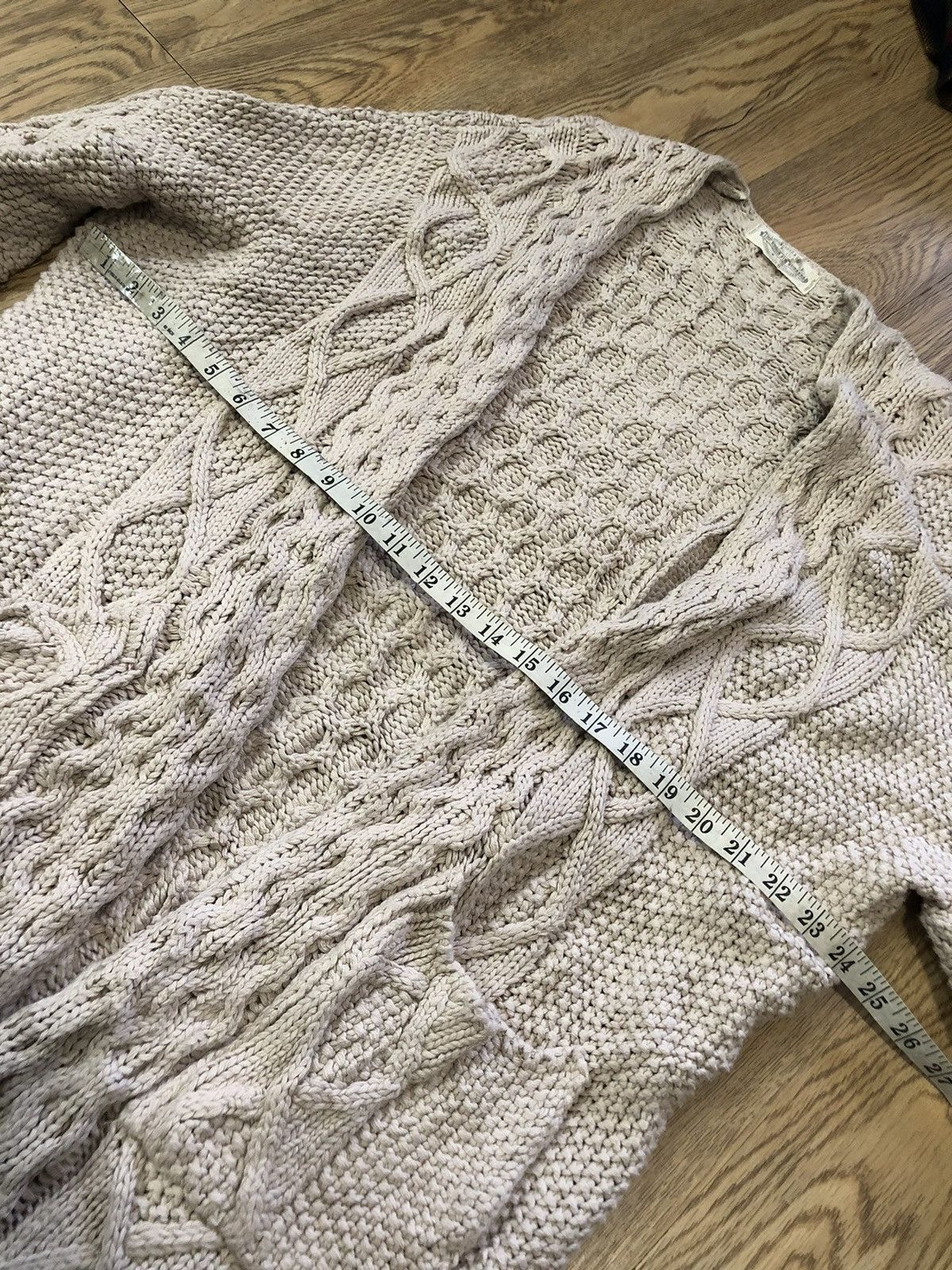 If Six Was Nine × Japanese Brand GOA Union for Worker cable knit sweater long cardigan Size US L / EU 52-54 / 3 - 8 Thumbnail