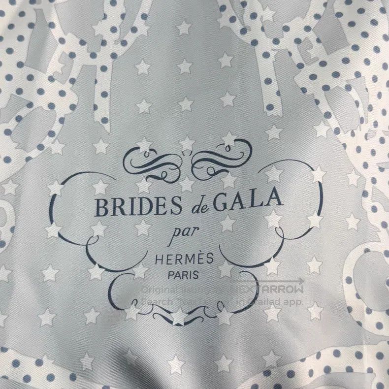 Hermes Hermes Light Blue Mulberry Silk Patchwork Design Cashmere Size XS / US 0-2 / IT 36-38 - 7 Thumbnail
