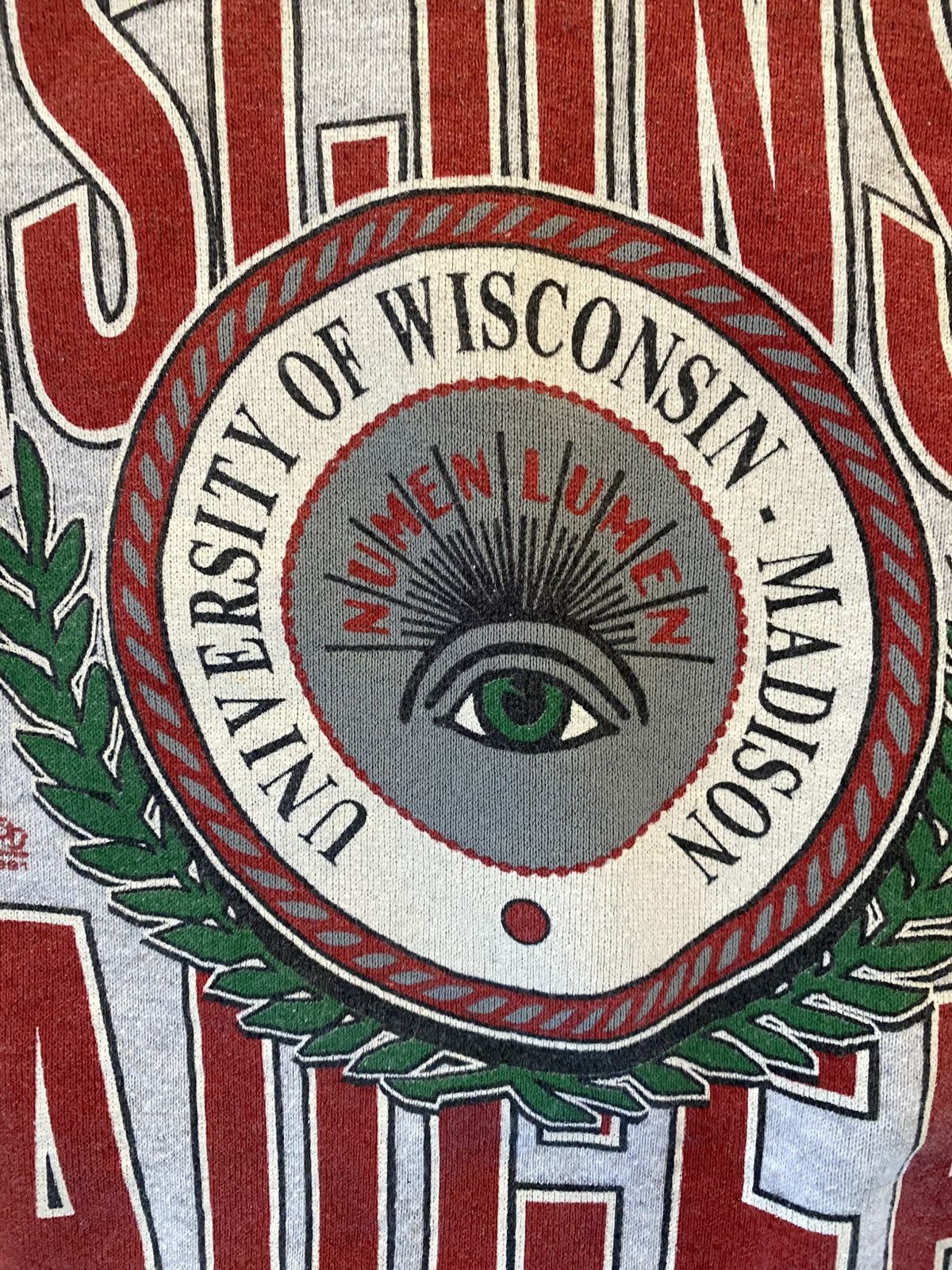 Jerzees 90s Wisconsin Badgers Numen Lumen Eye Crewneck Jerzees Size US M / EU 48-50 / 2 - 3 Thumbnail
