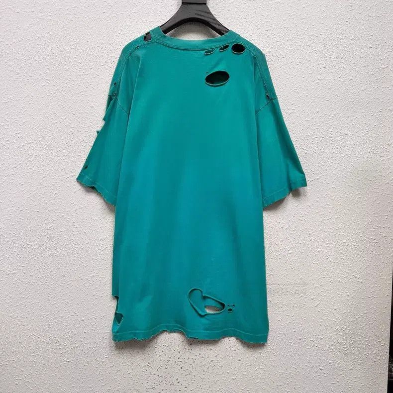 Balenciaga Balenciaga Ripped Logo Short Sleeve Size US XS / EU 42 / 0 - 2 Thumbnail