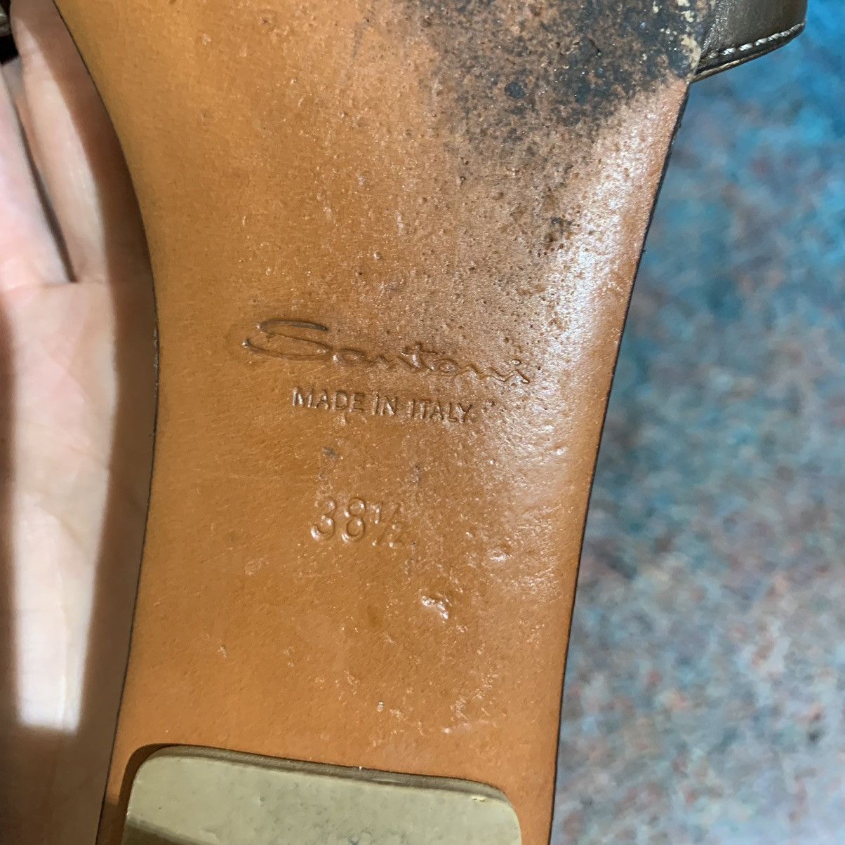 Santoni Women’s Santoni Leather Slippers size 38.5 Size US 8.5 / IT 38.5 - 9 Thumbnail