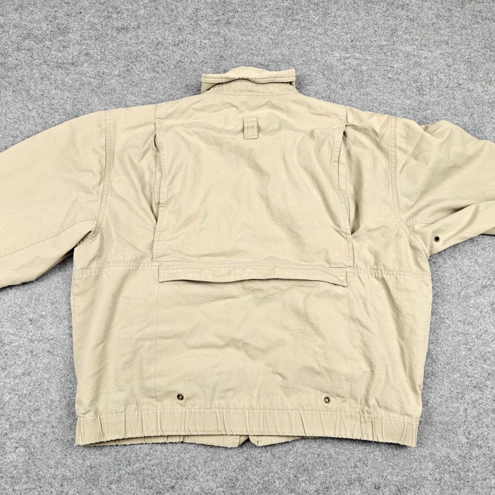 Eddie Bauer VINTAGE Eddie Bauer Jacket Mens Large Beige Canvas Map Lined Windbreaker Outdoor Jacket Size US L / EU 52-54 / 3 - 2 Thumbnail