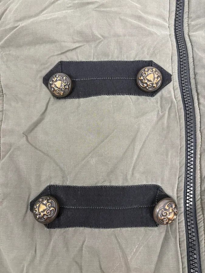 Moschino Moschino Khaki Officer Asymmetrical Zip Military Bomber Jacket Size S / US 4 / IT 40 - 9 Thumbnail