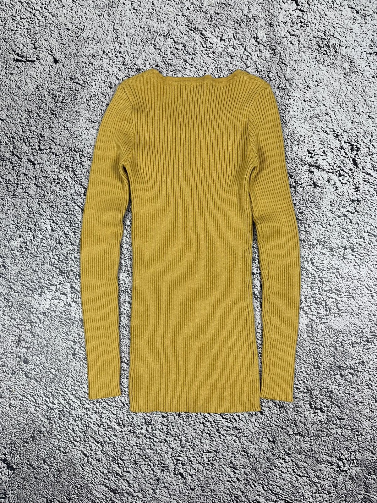 Tory Burch Tory Burch Ribbed Henley Wool Top Light Sweater size M Size M / US 6-8 / IT 42-44 - 6 Thumbnail