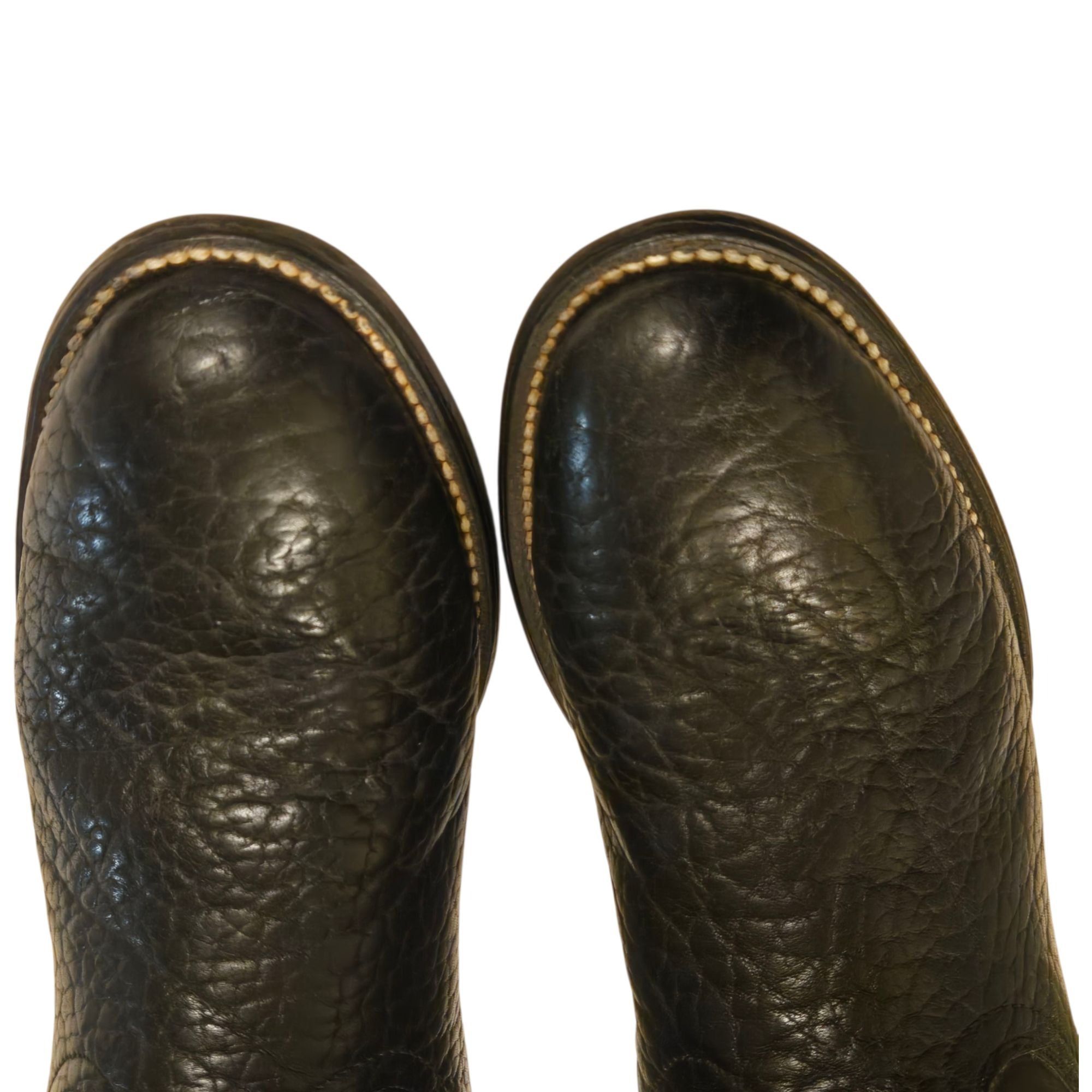 Other Cowtown Cowboy Boots Black Leather Mens 8 D Vintage Western Size US 8 / EU 41 - 13 Thumbnail