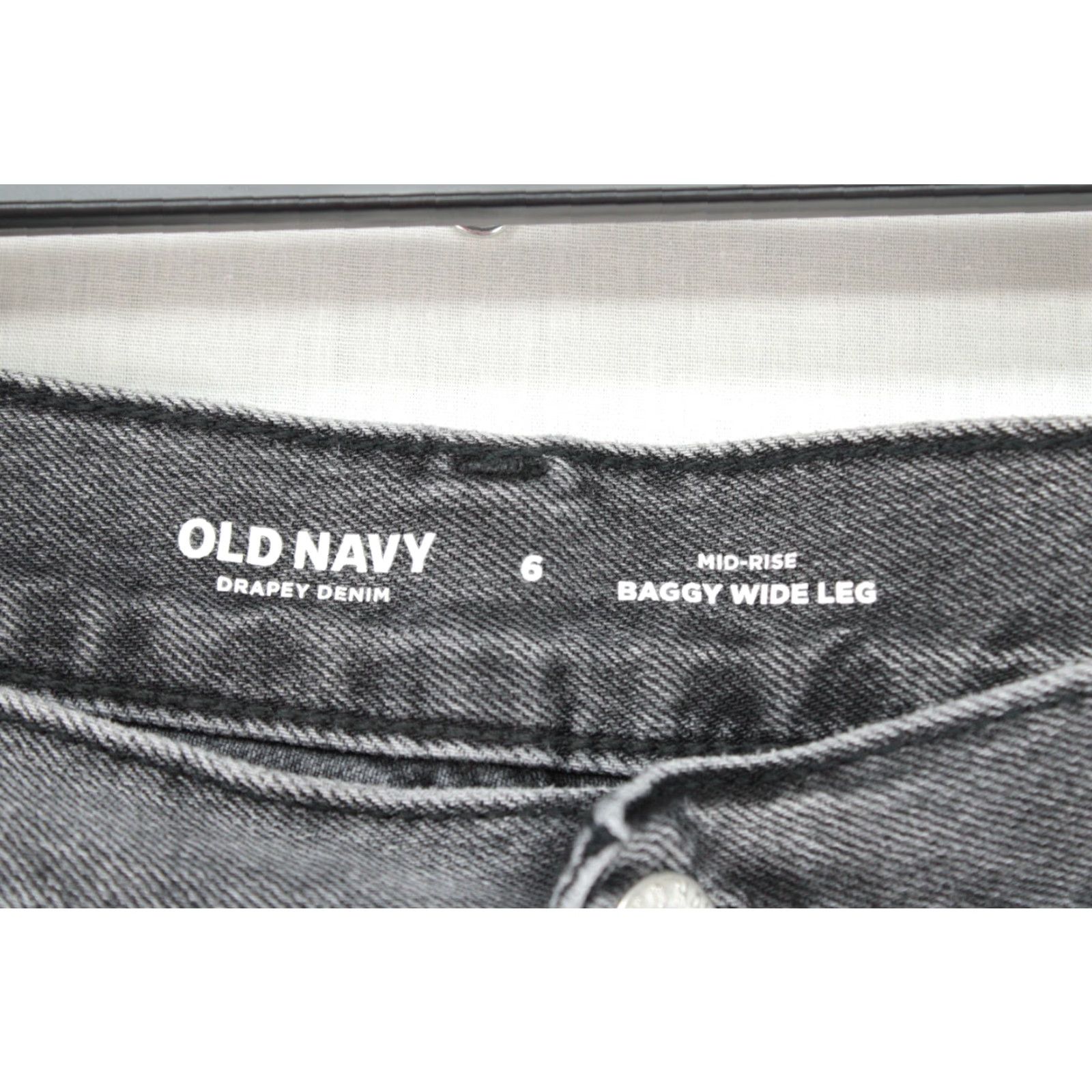 Old Navy VINTAGE Old Navy Jeans Women Baggy Wide Leg 11" Cargo Denim Blue Size 6 30" Inseam 90s Bohemian Grunge School Womens Size 28" / US 6 / IT 42 - 6 Thumbnail