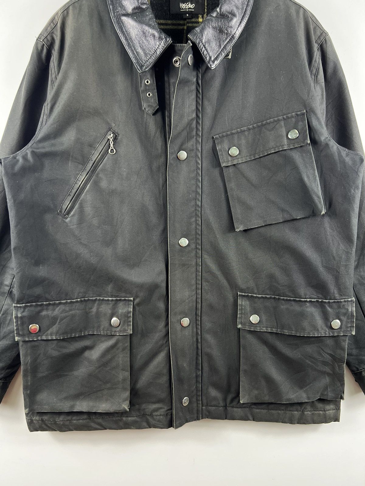 Japanese Brand 🔥 MOSSIMO LEATHER PART BLANKET LINED TYPE M-65 japan Size US L / EU 52-54 / 3 - 4 Thumbnail