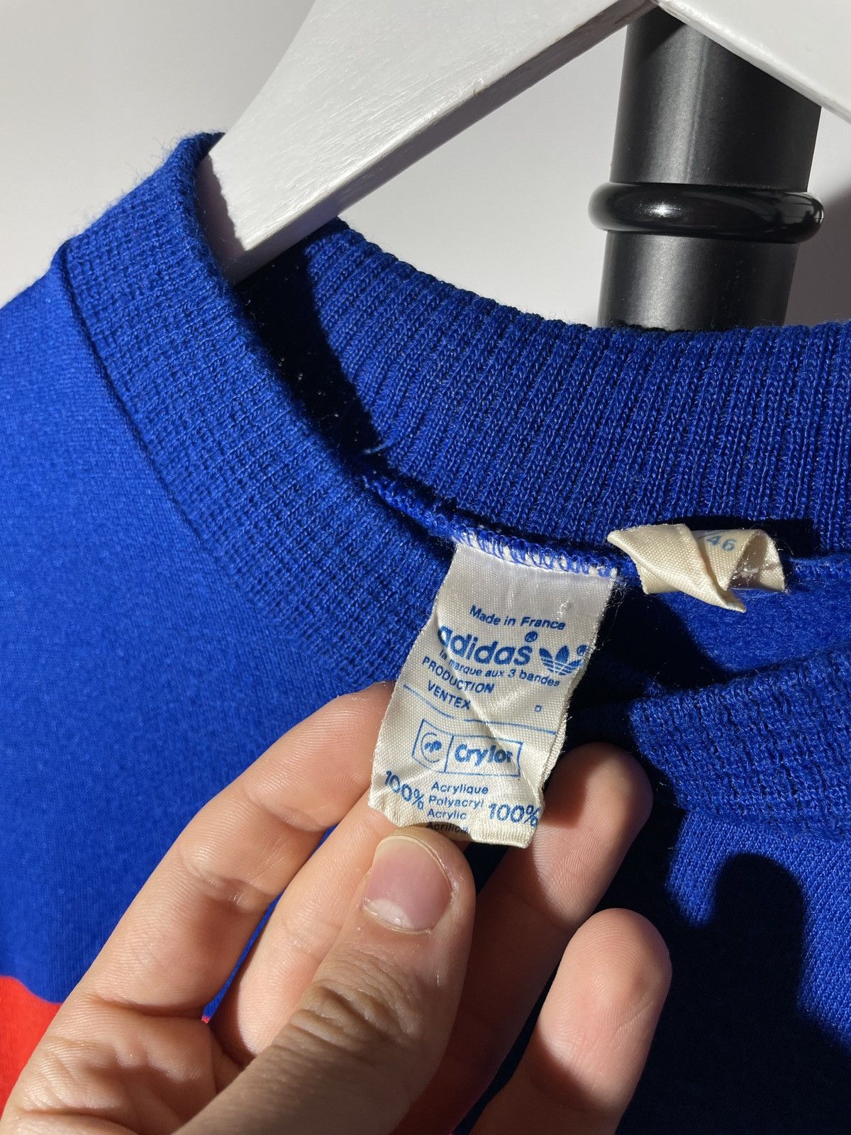 Adidas × Vintage 80s Adidas Ventex Made in France Vintage Sweatshirt Size US XS / EU 42 / 0 - 10 Thumbnail